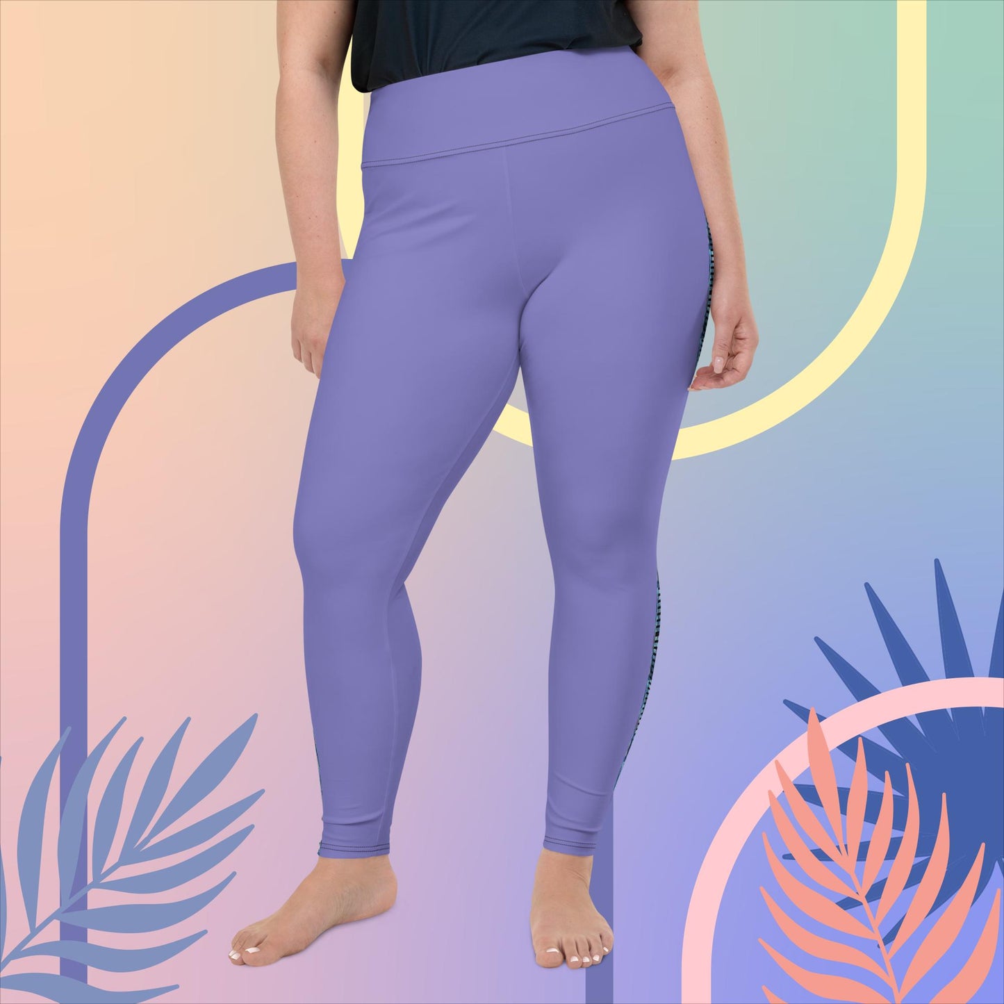 Plus Size Leggings - Moody Blues