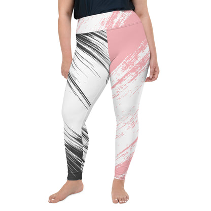 Plus Size Leggings - Pink Splash