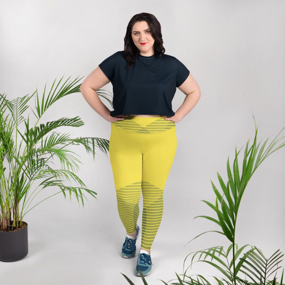Plus Size Leggings - Lemons n Lines