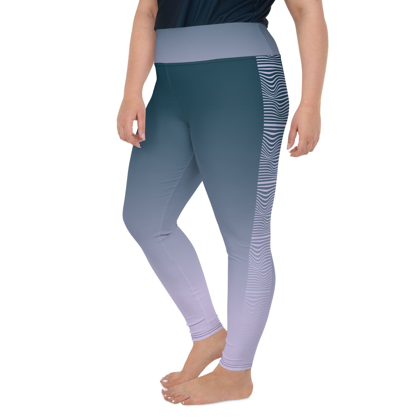 Plus Size Leggings - Misty Clouds*
