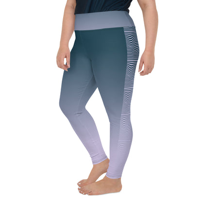 Plus Size Leggings - Misty Clouds*