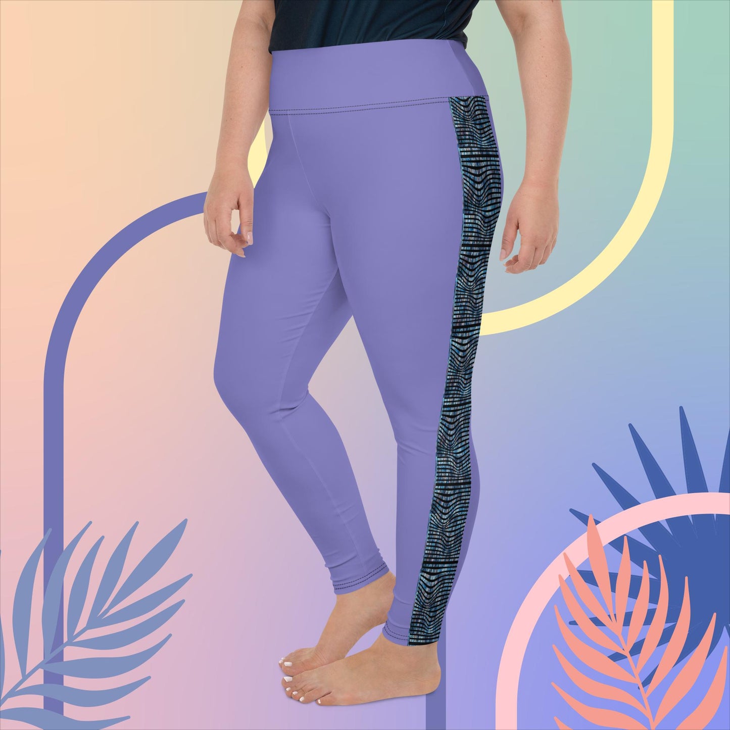 Plus Size Leggings - Moody Blues