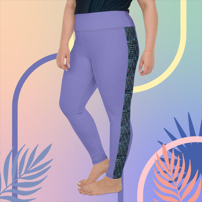 Plus Size Leggings - Moody Blues