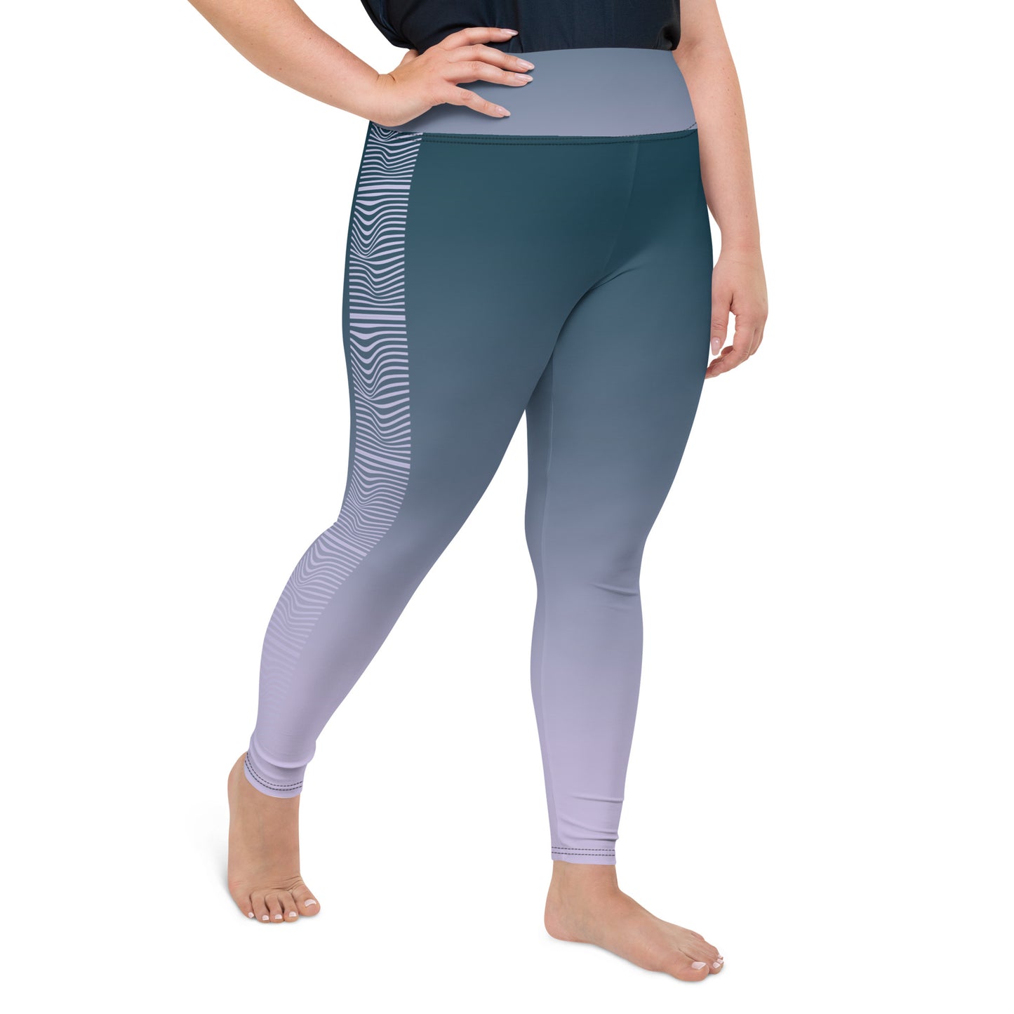 Plus Size Leggings - Misty Clouds*
