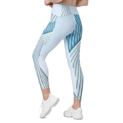Leggings with pockets - SkyBlue Bridgeline