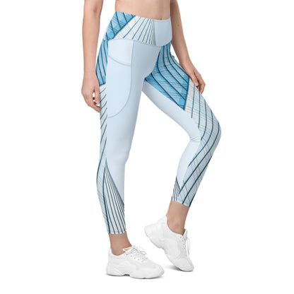 Leggings with pockets - SkyBlue Bridgeline
