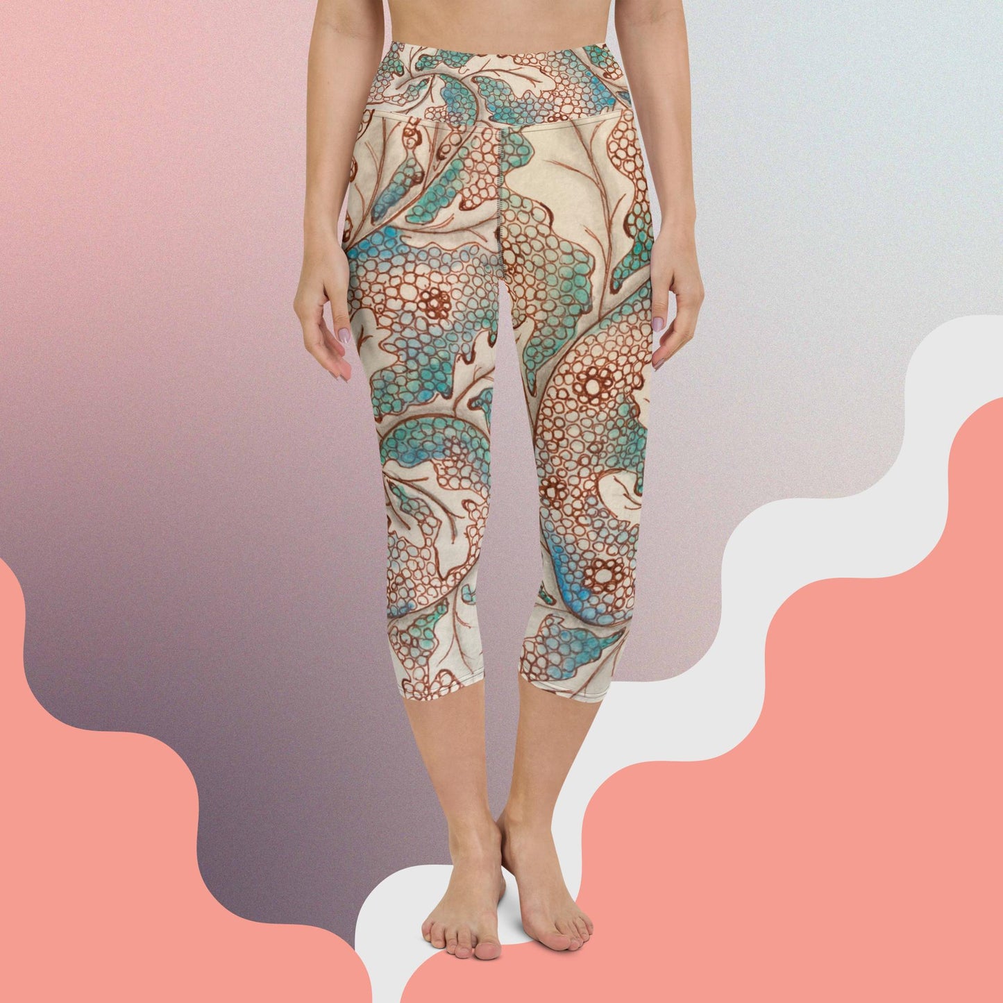 Yoga Capri Leggings - Tangles