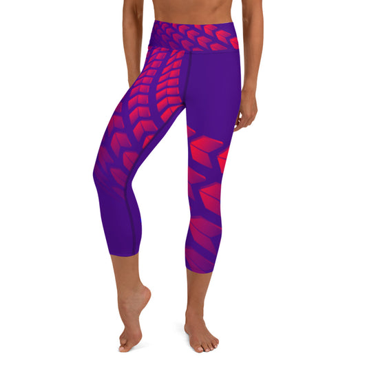 Yoga Capri Leggings - Bullseye
