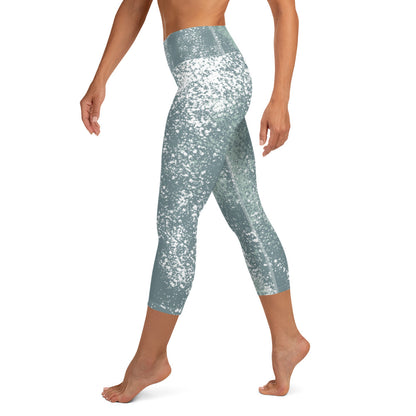 Yoga Capri Leggings - Sky Blue