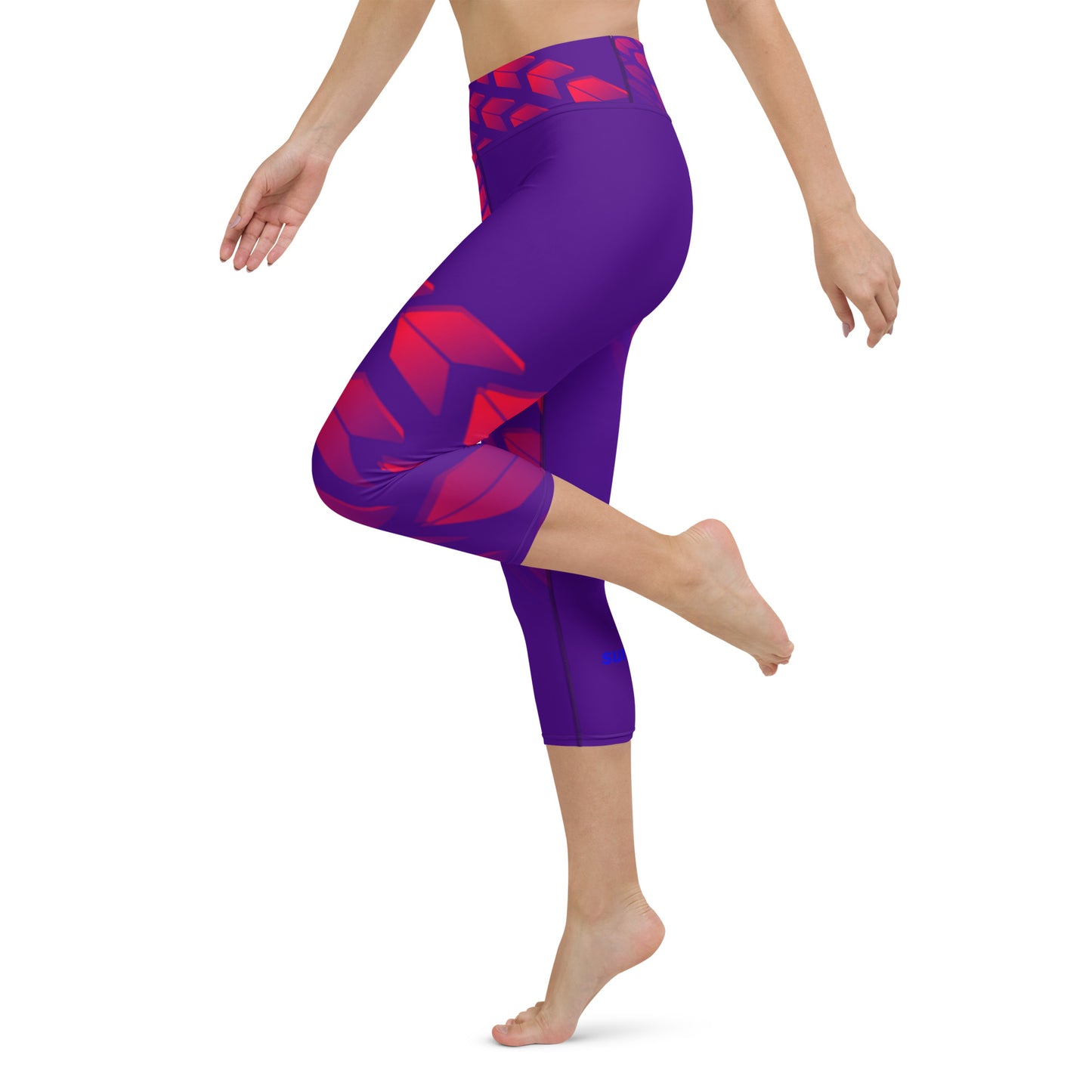 Yoga Capri Leggings - Bullseye