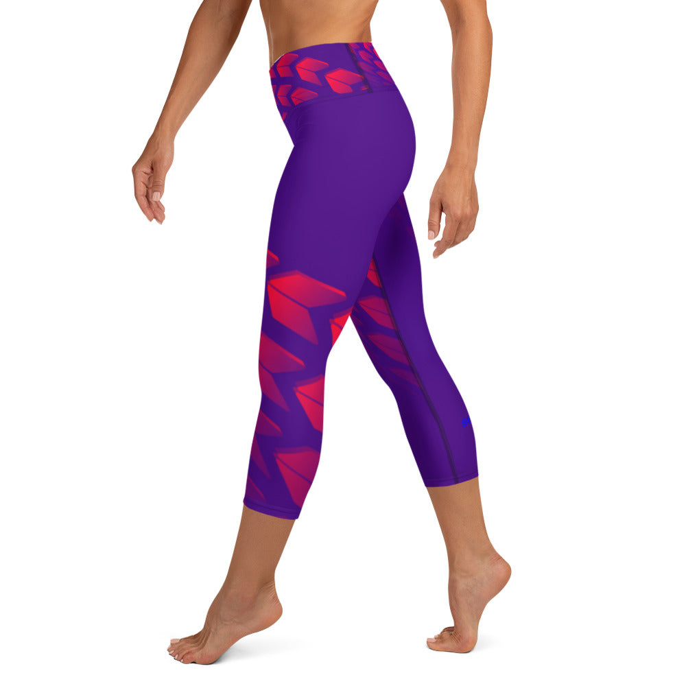 Yoga Capri Leggings - Bullseye