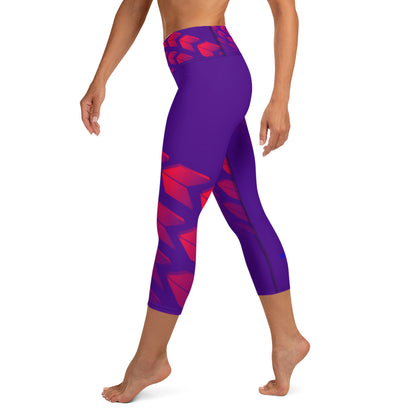 Yoga Capri Leggings - Bullseye