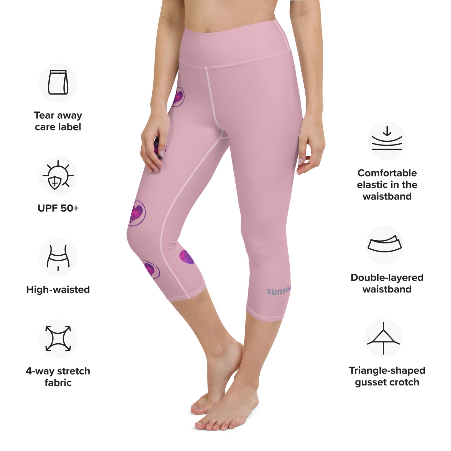 Yoga Capri Leggings - Be Mine*