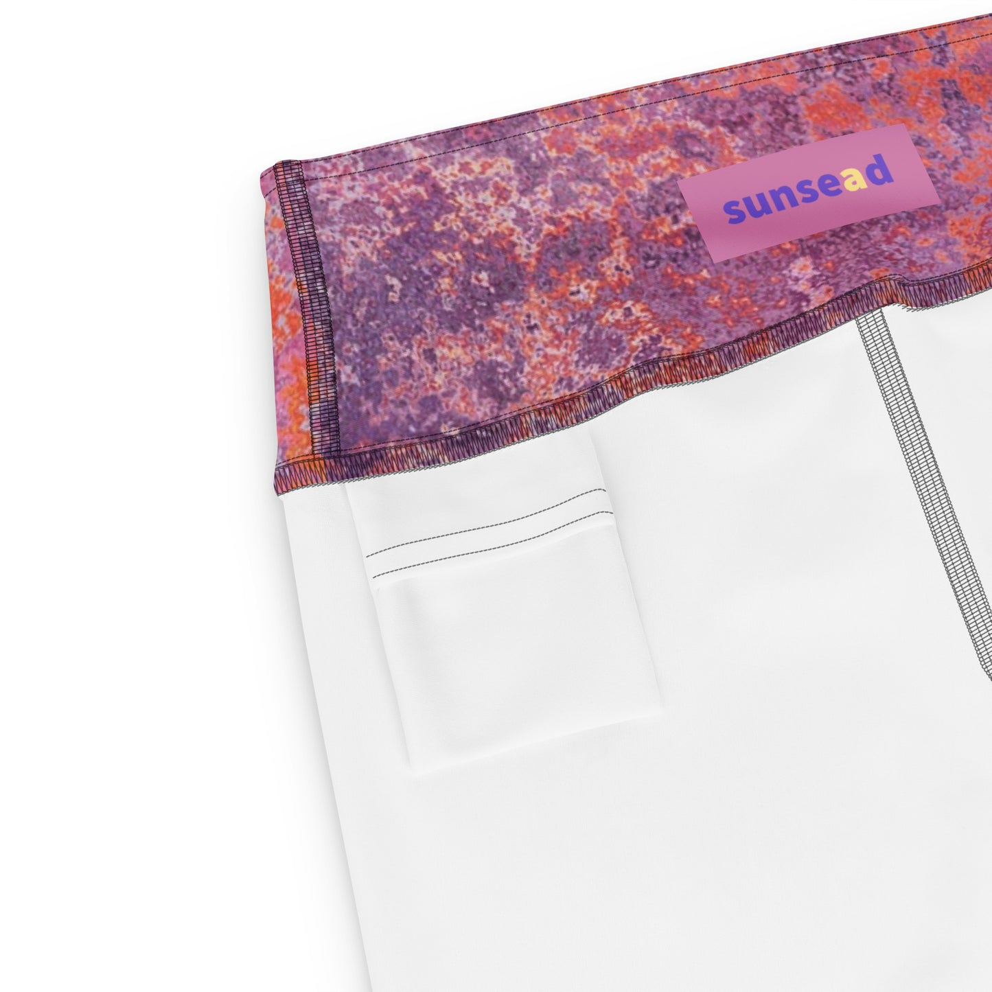 Yoga Capri Leggings - Mauve Maze