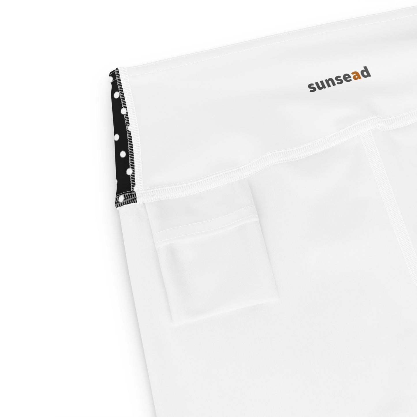 Yoga Capri Leggings - White Dots