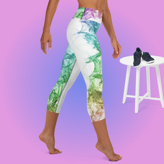 Yoga Capri Leggings - Fantasia