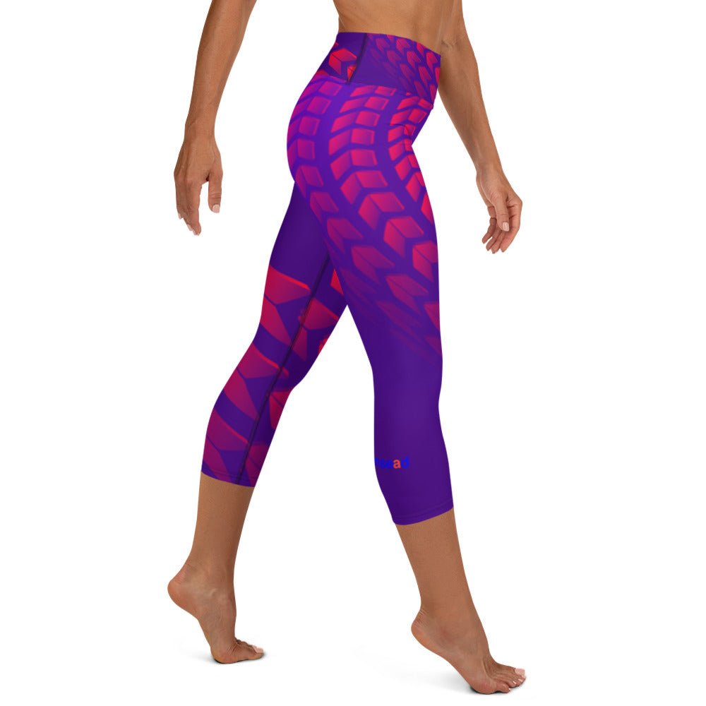 Yoga Capri Leggings - Bullseye