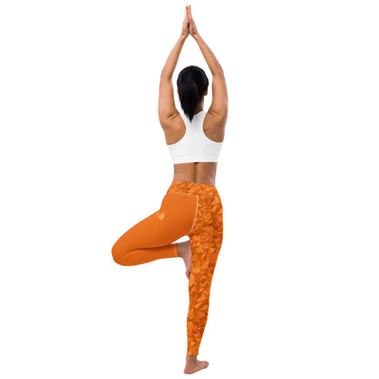 Yoga Leggings - Autumn Leaves