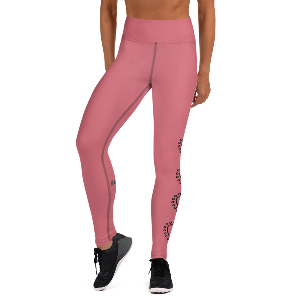 Yoga Leggings - Four Hearts