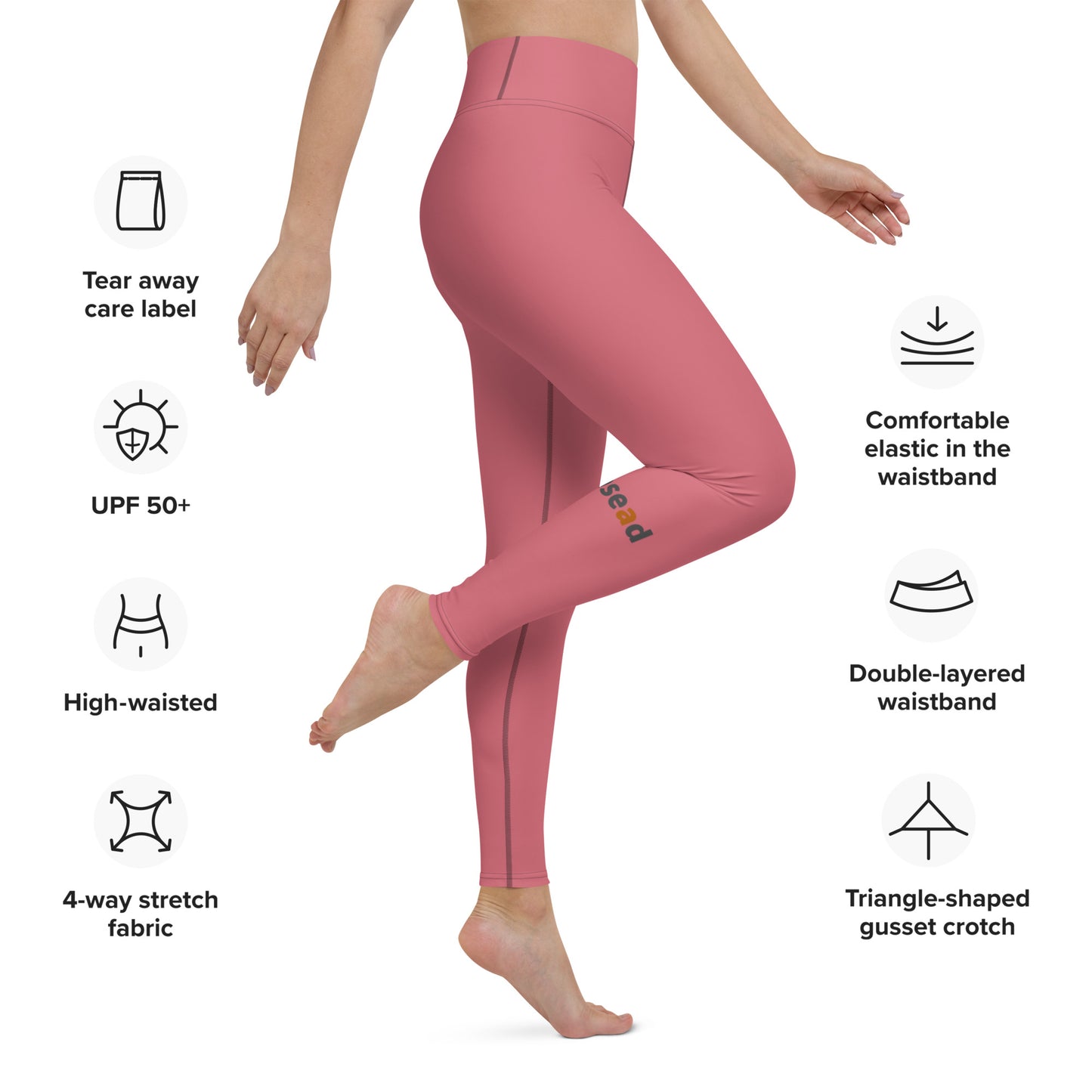 Yoga Leggings - Four Hearts