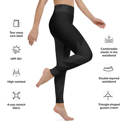 Yoga Leggings - Black Magic