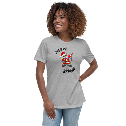 Women's Relaxed T-Shirt - Merry Santa