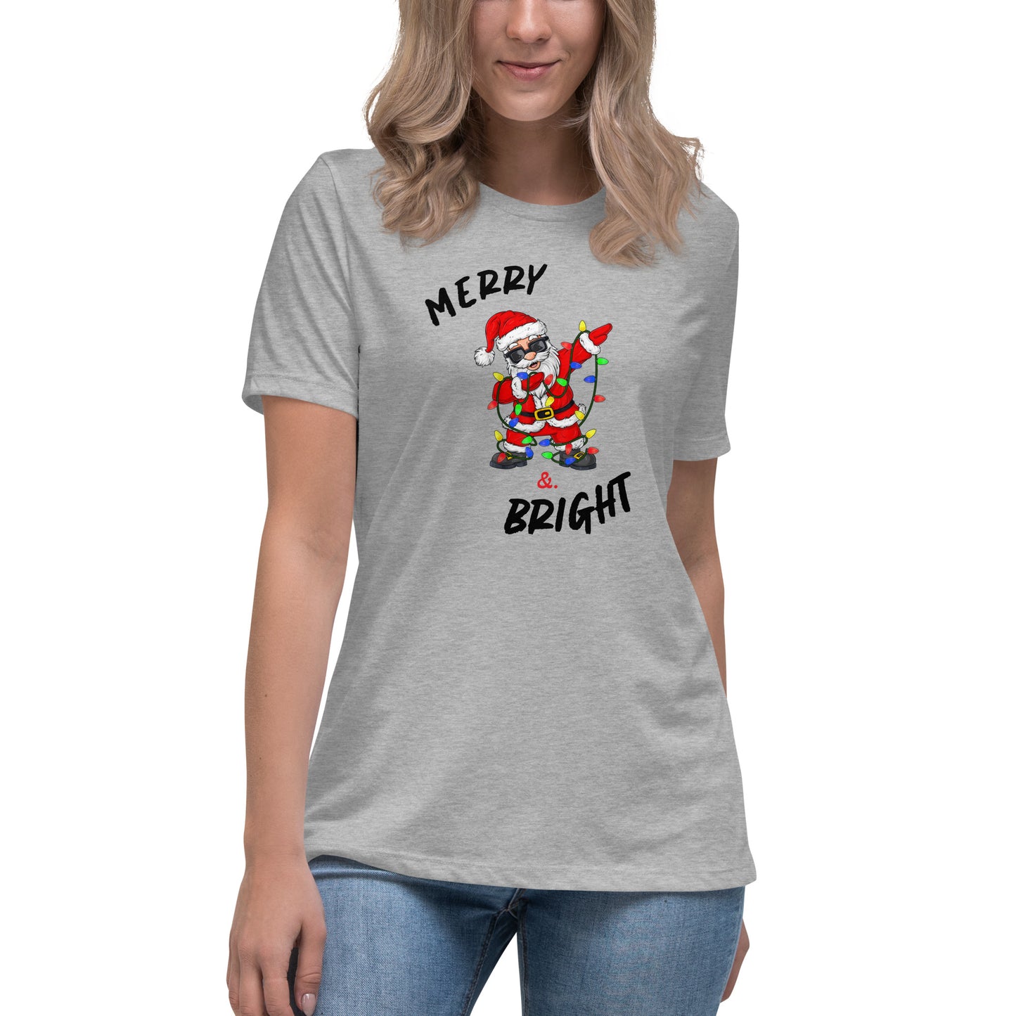 Women's Relaxed T-Shirt - Merry Santa