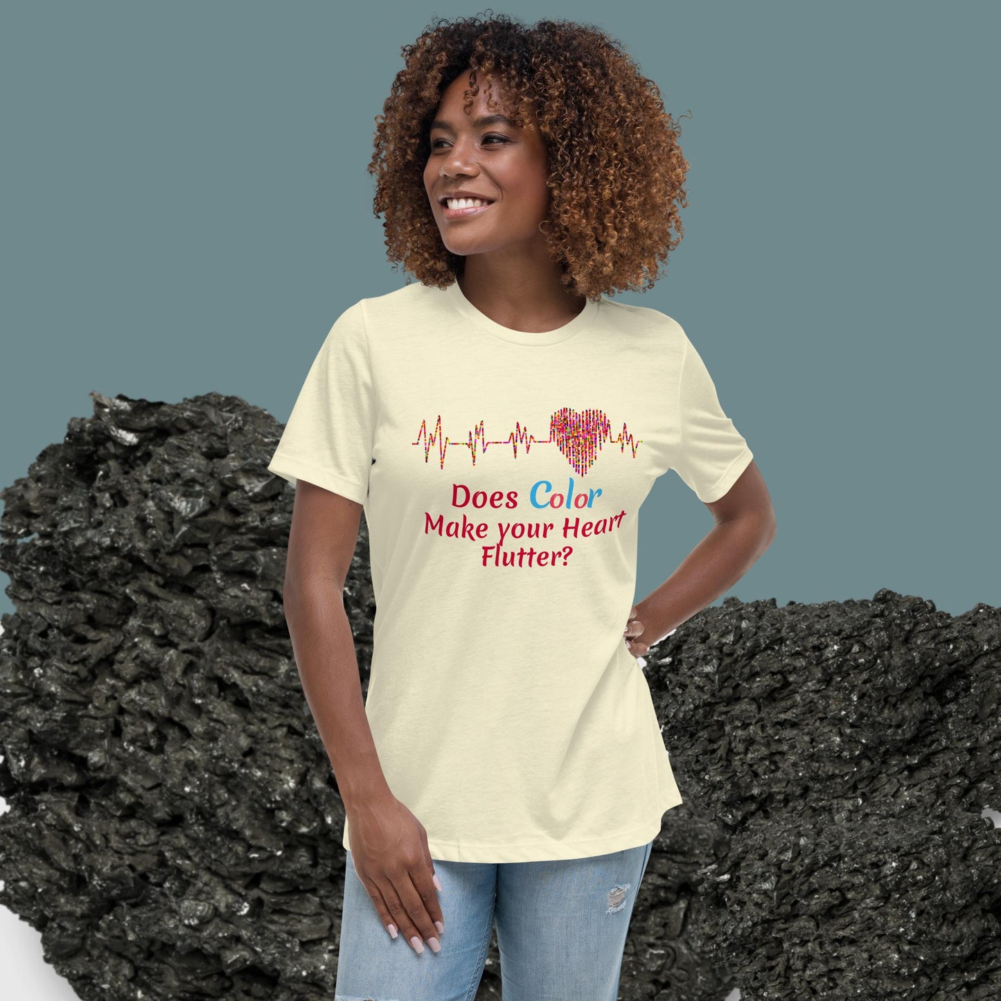 Women's Relaxed T-Shirt - Heart Beat