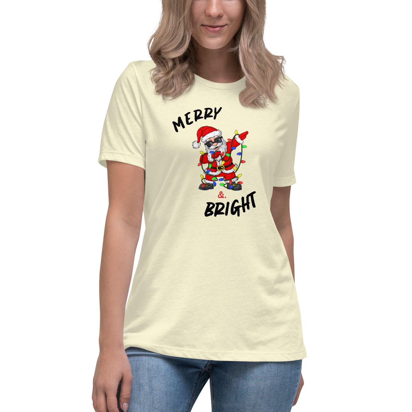 Women's Relaxed T-Shirt - Merry Santa