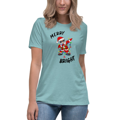 Women's Relaxed T-Shirt - Merry Santa