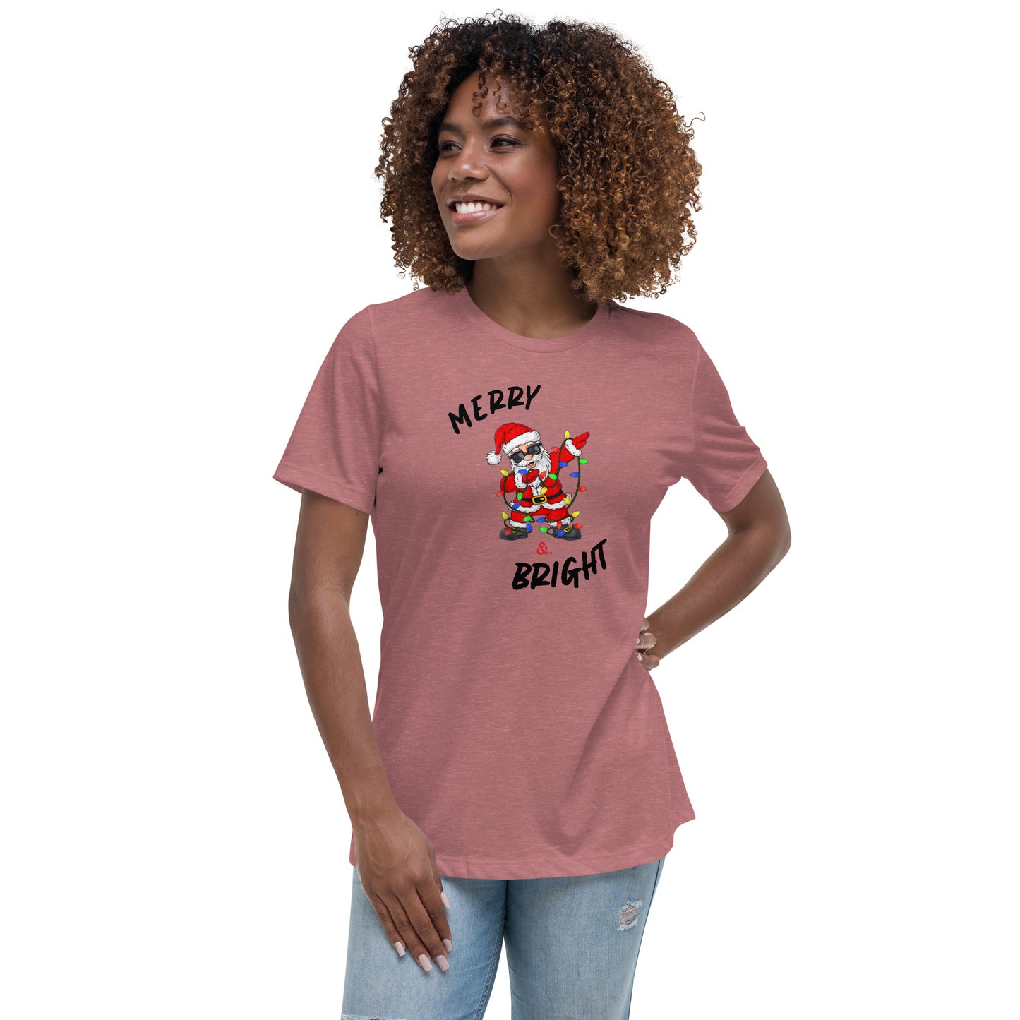 Women's Relaxed T-Shirt - Merry Santa