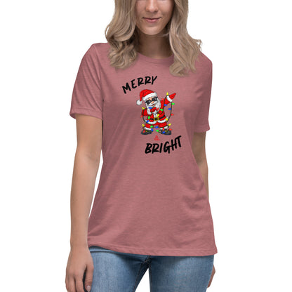 Women's Relaxed T-Shirt - Merry Santa