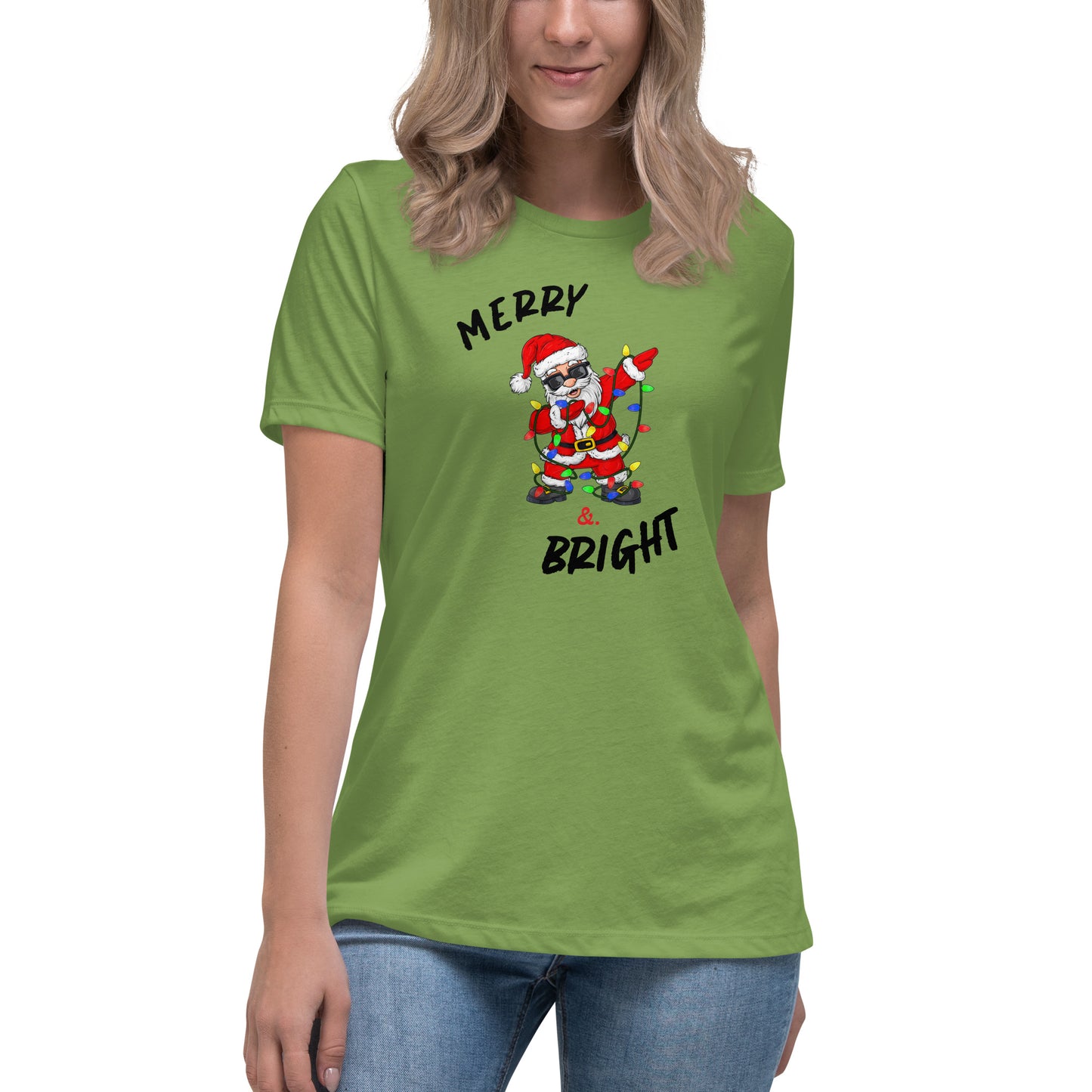 Women's Relaxed T-Shirt - Merry Santa