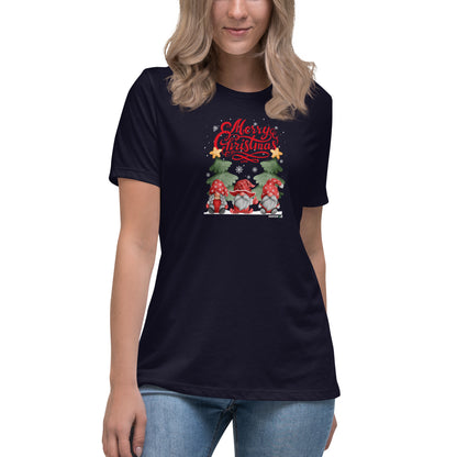 Women's Relaxed T-Shirt - MERRY GNOMES