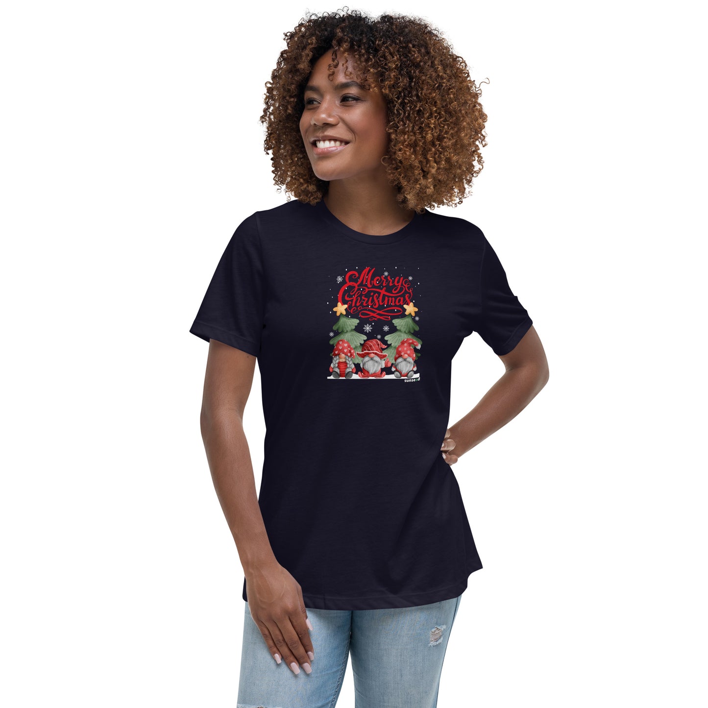 Women's Relaxed T-Shirt - MERRY GNOMES