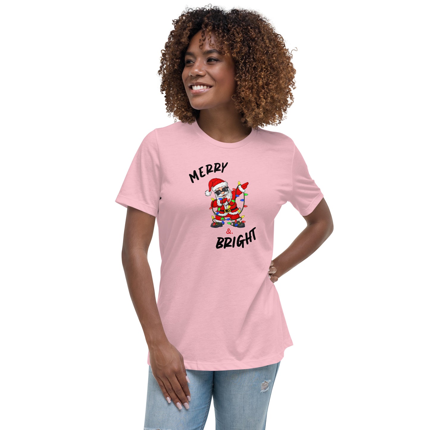Women's Relaxed T-Shirt - Merry Santa
