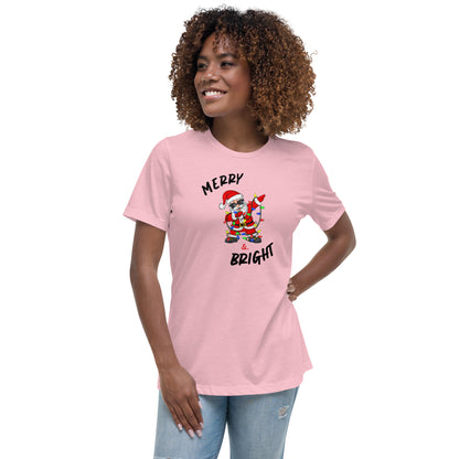 Women's Relaxed T-Shirt - Merry Santa