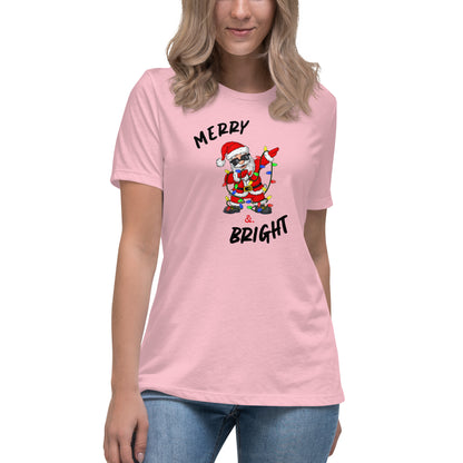 Women's Relaxed T-Shirt - Merry Santa