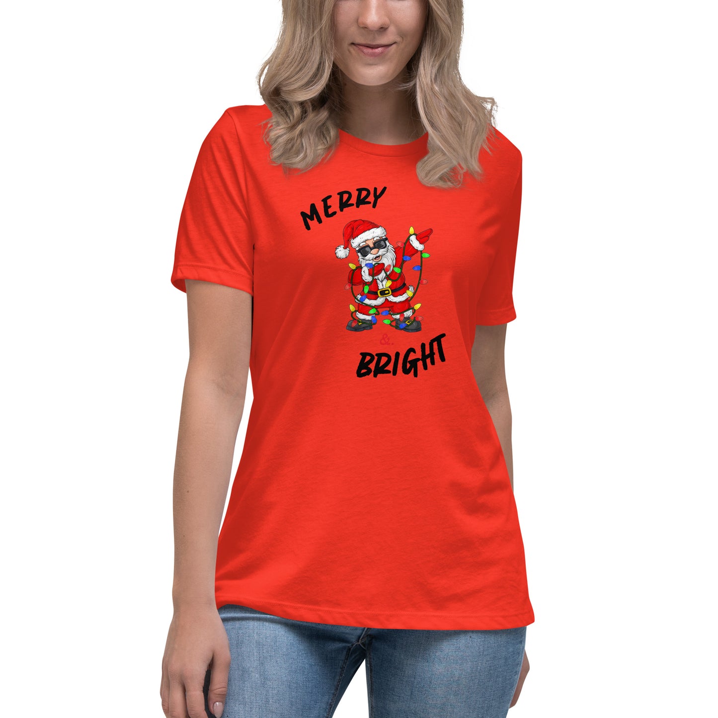 Women's Relaxed T-Shirt - Merry Santa