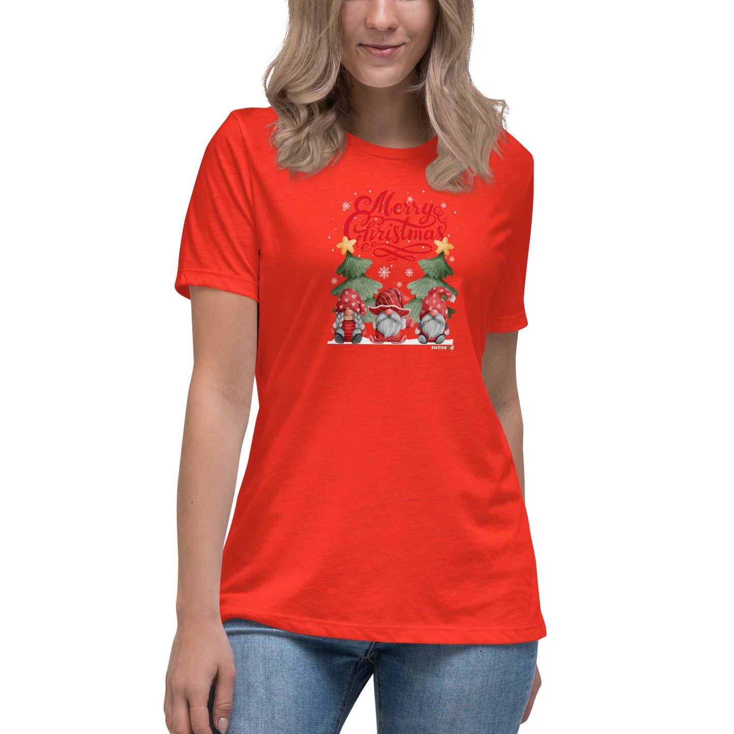 Women's Relaxed T-Shirt - MERRY GNOMES