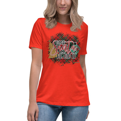 Women's Relaxed T-Shirt - He Did IT