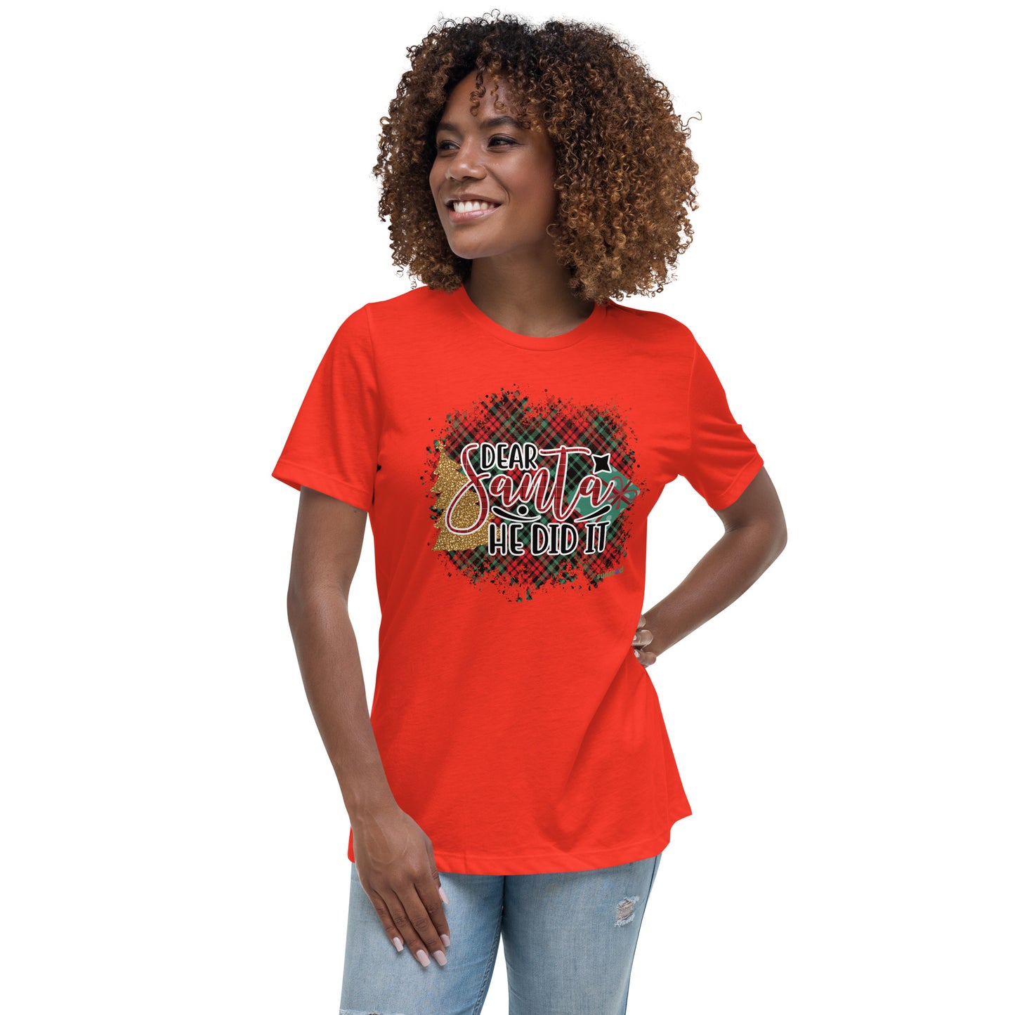 Women's Relaxed T-Shirt - He Did IT
