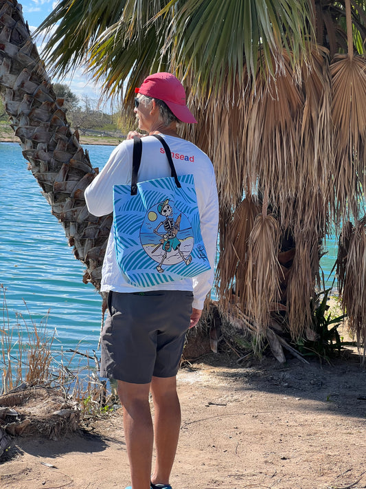 Large Tote Bag - Beach Bones