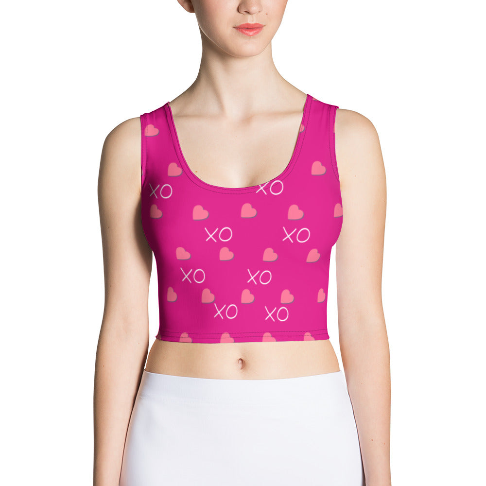Crop Top - XO Heart of Hearts