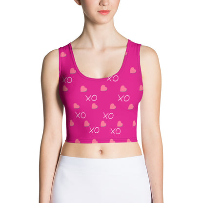 Crop Top - XO Heart of Hearts