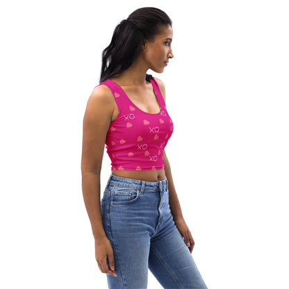 Crop Top - XO Heart of Hearts