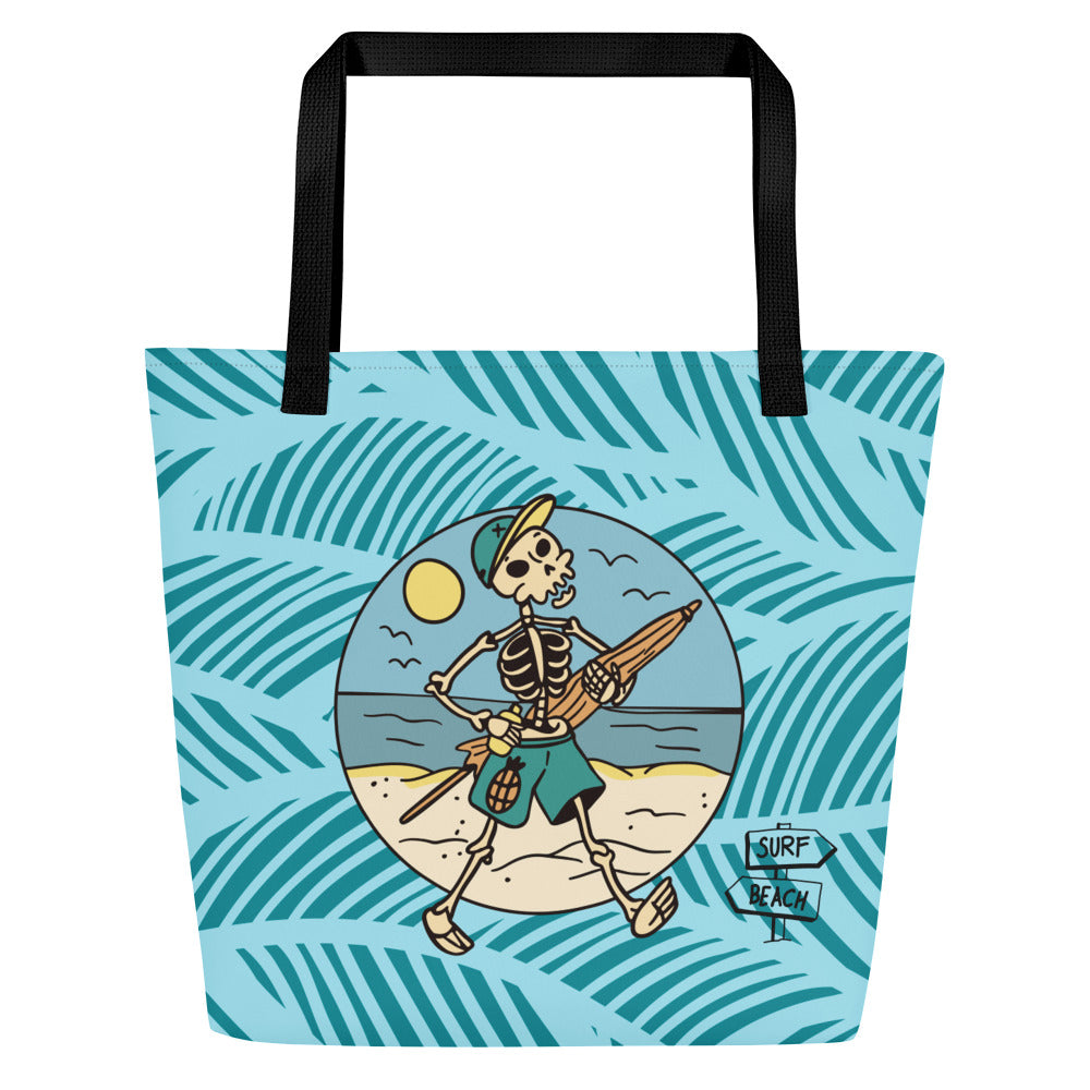 Large Tote Bag - Beach Bones
