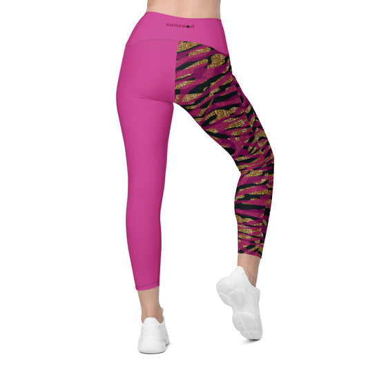 Leggings with pockets - Mauve Magic