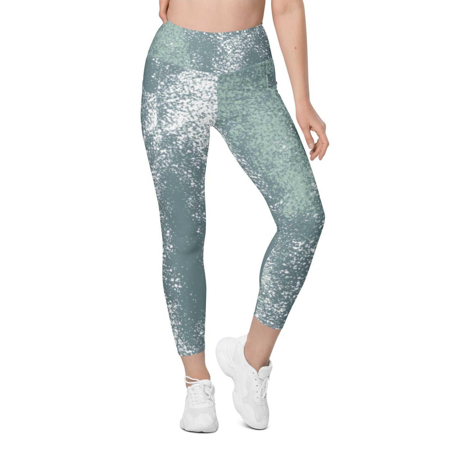 Leggings w/pockets -  Seafoam Splash