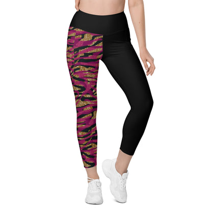 Leggings with pockets - Black Magic